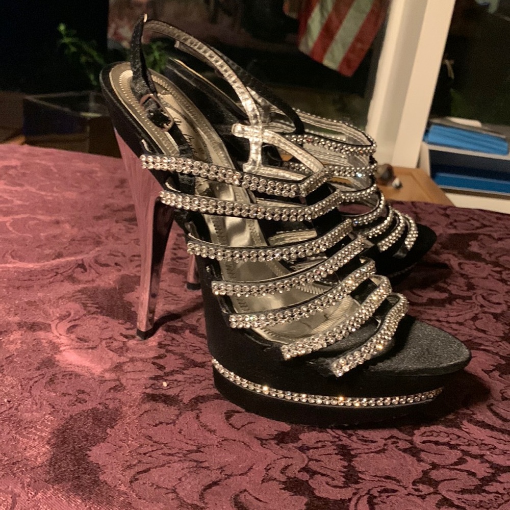 Blinged out Platforms sz 8